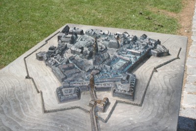 Die Altstadt von Lindau in Bronze