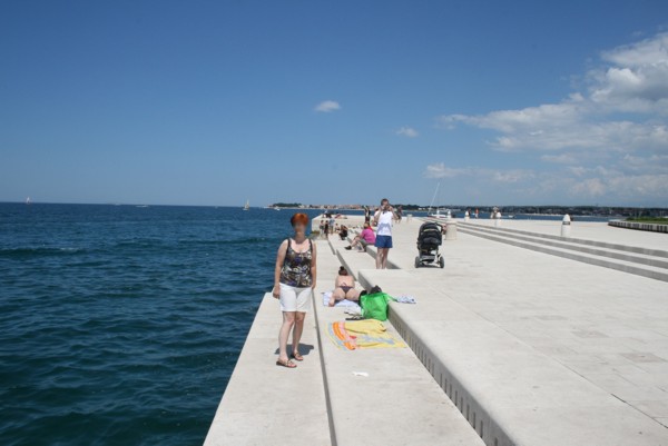 Meeresorgel an der Uferpromenade in Zadar