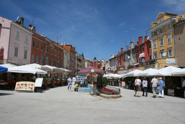 Der Hauptplatz in Rovinj